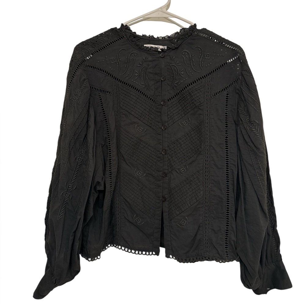 Maria Cher Baena Mya Blouse in Charcoal